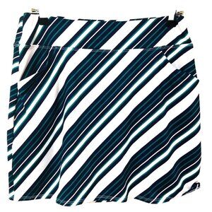 Allie Burke Skort Women M Golf Tennis‎ Pickleball USA Striped Activewear